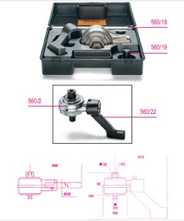 进口工具5:1扭力倍增器组套，含保护盒和配件（组套） 560/C2